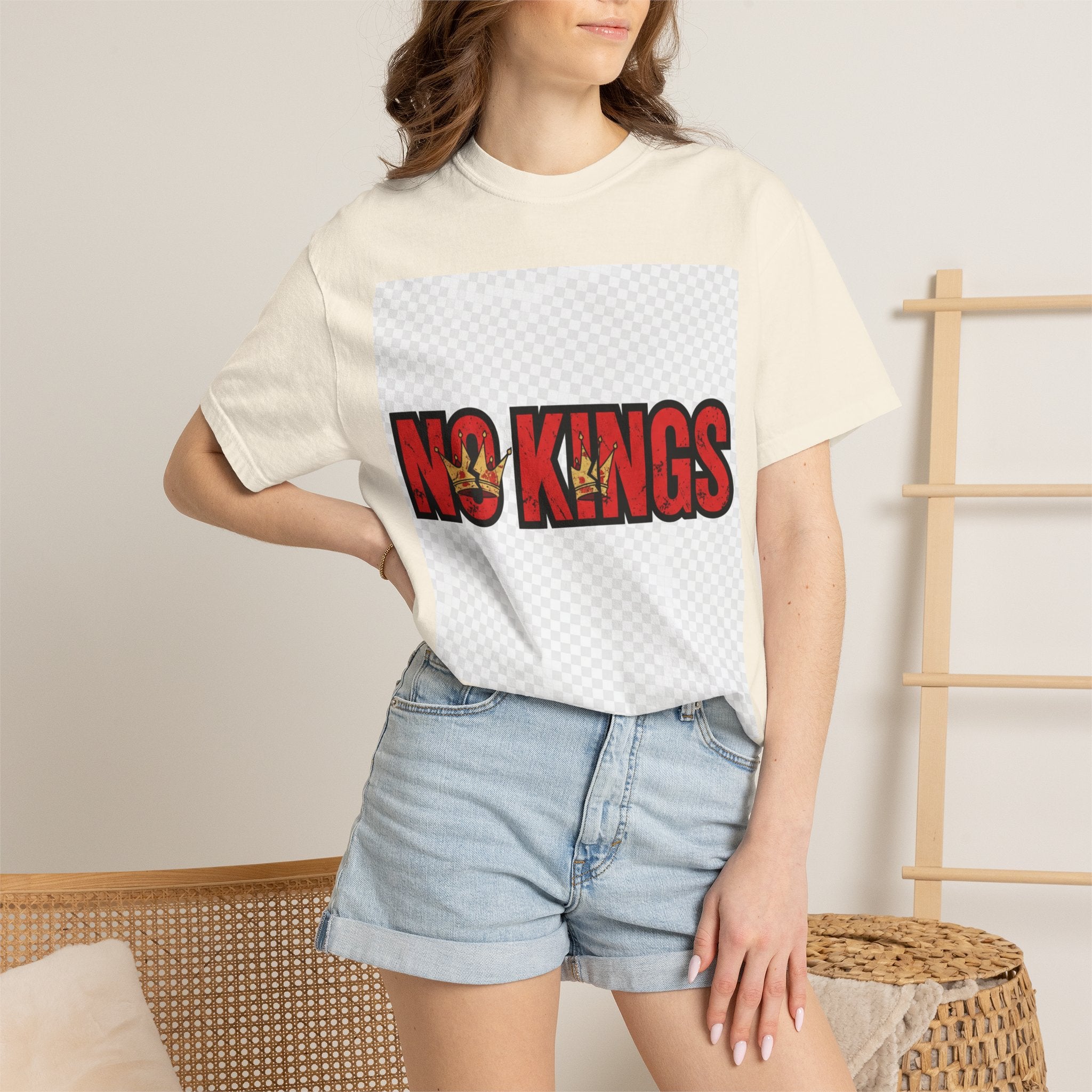 No Kings symbol T-shirt | Anti-monarchy graphic tee