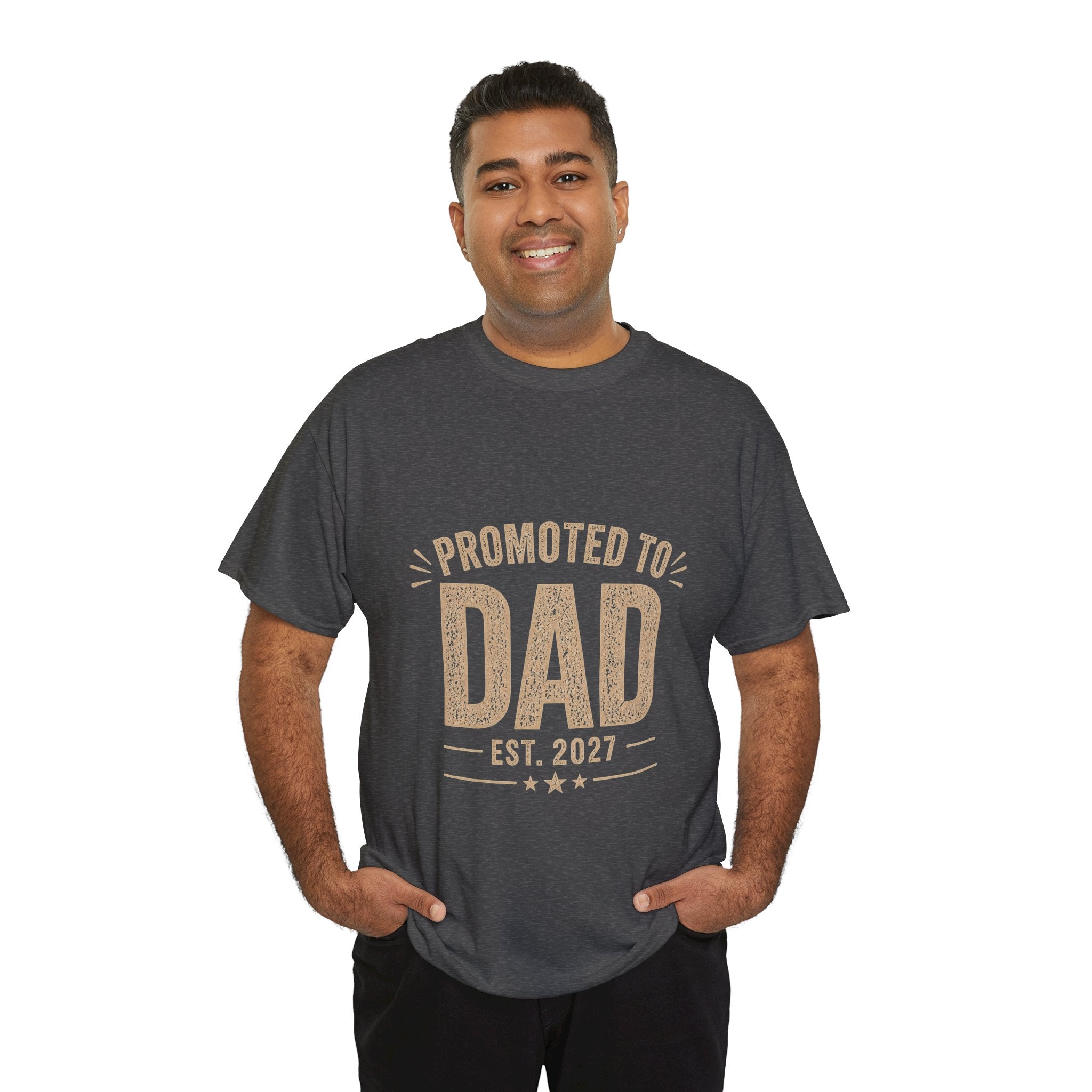 Promoted to Dad EST 2027 T-Shirt | New Dad & Father's Day Gift