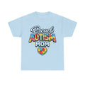Proud Autism Mom Shirt, Autism Awareness Puzzle Heart Tee, Special Needs Mom Gift, Neurodiversity Support T-Shirt