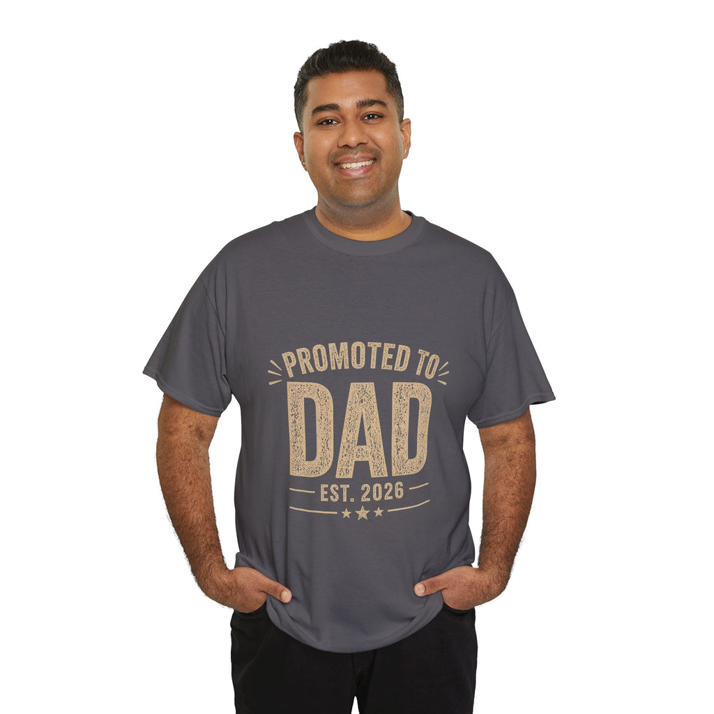 Promoted to Dad EST 2026 T-Shirt | New Dad & Father's Day Gift