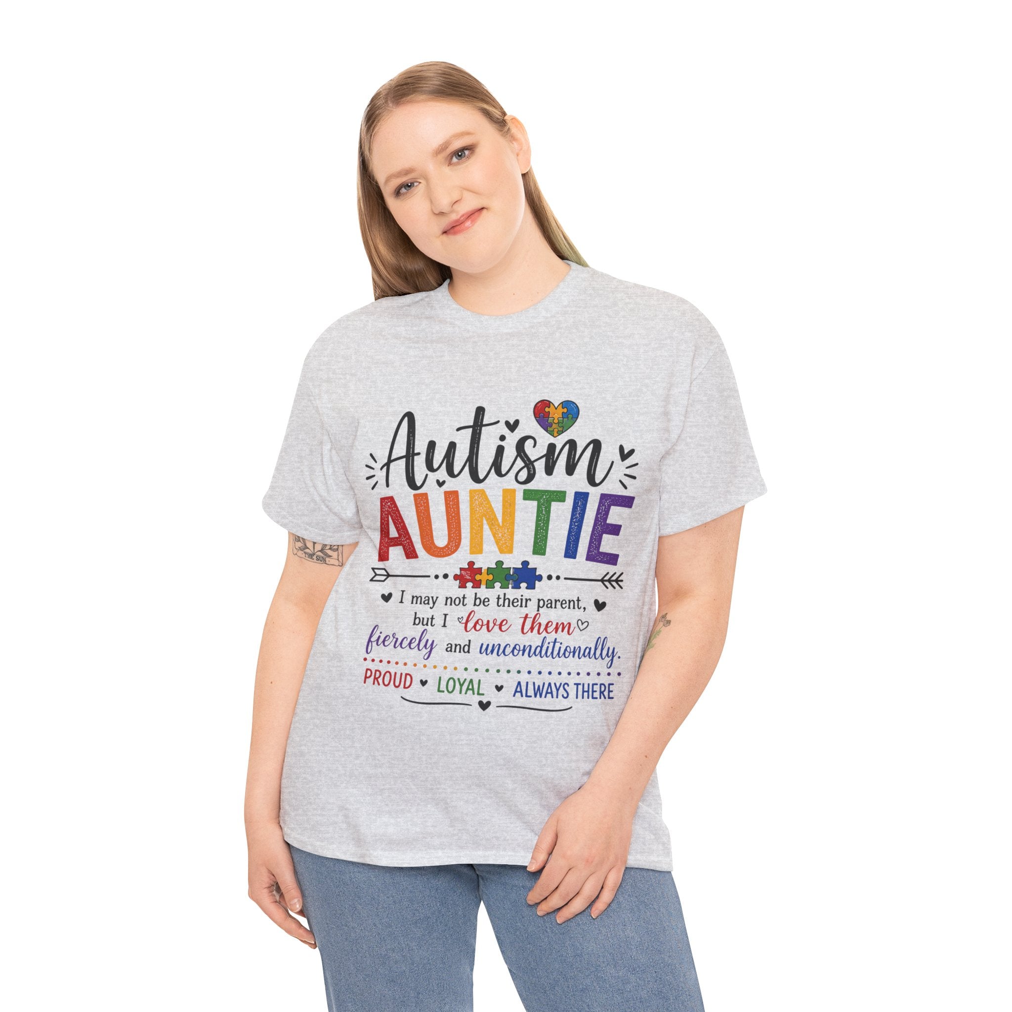 Autism Auntie Shirt, I May Not Be Their Parent But I Love Them Fiercely, Proud Loyal Always There Tee, Autism Awareness Gift, Autism Family Shirt