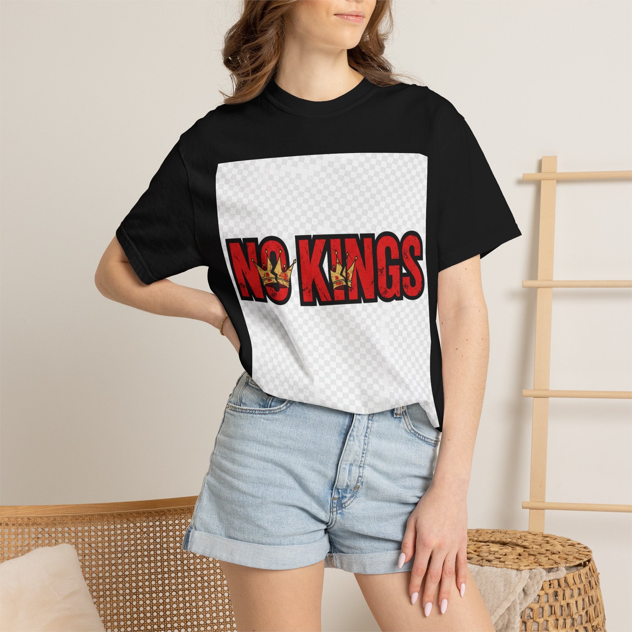 No Kings symbol T-shirt | Anti-monarchy graphic tee