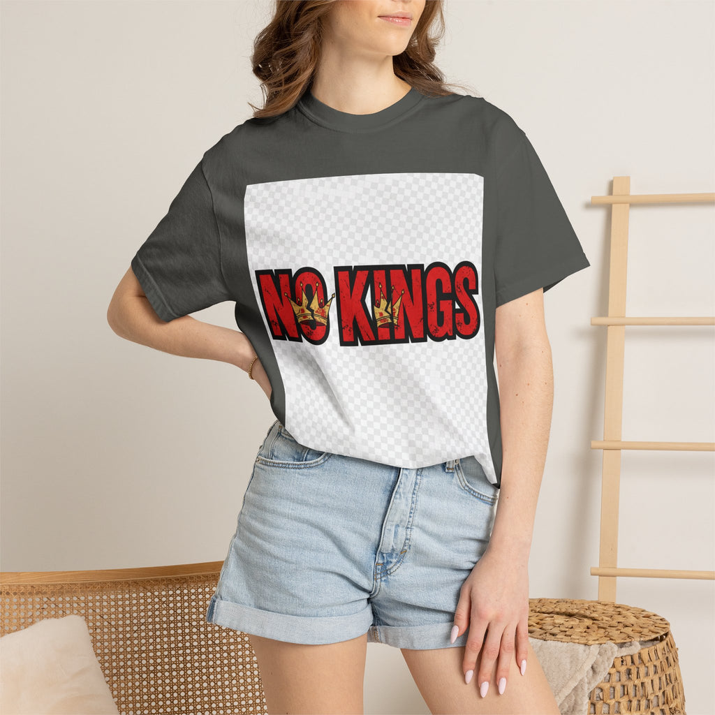 No Kings symbol T-shirt | Anti-monarchy graphic tee