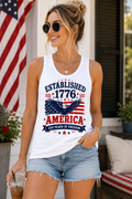 America Established 1776 Tank Top — Patriotic 4th of July Independence Day Tee