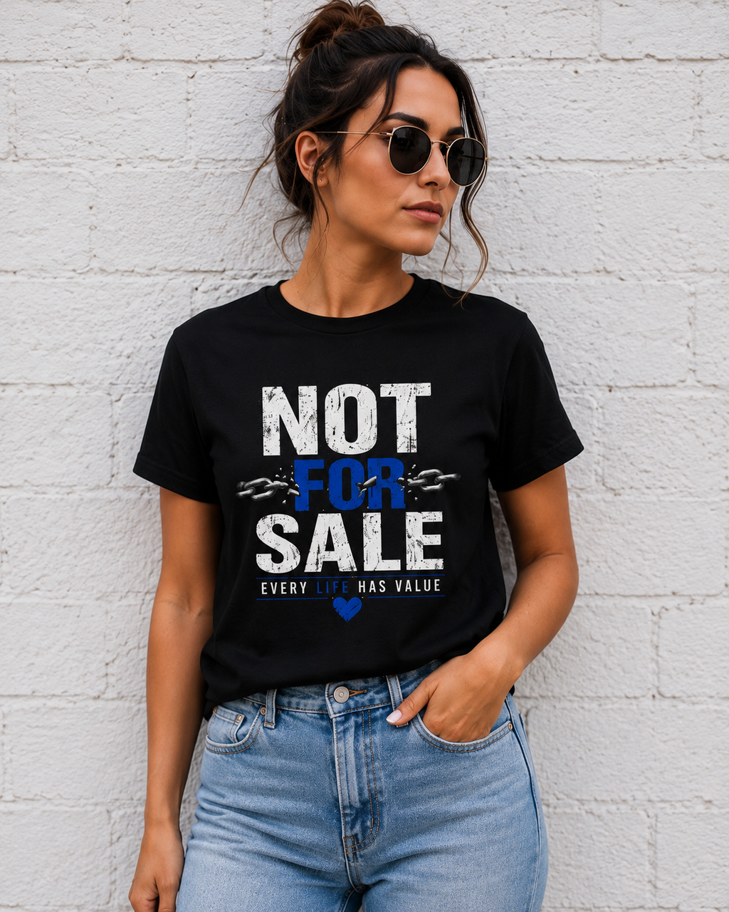 Not For Sale Tee – Every Life Has Value (Pro-Life Awareness T-Shirt)