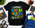 Straight Outta Kindergarten First Grade Here I Come kids back-to-school t-shirt