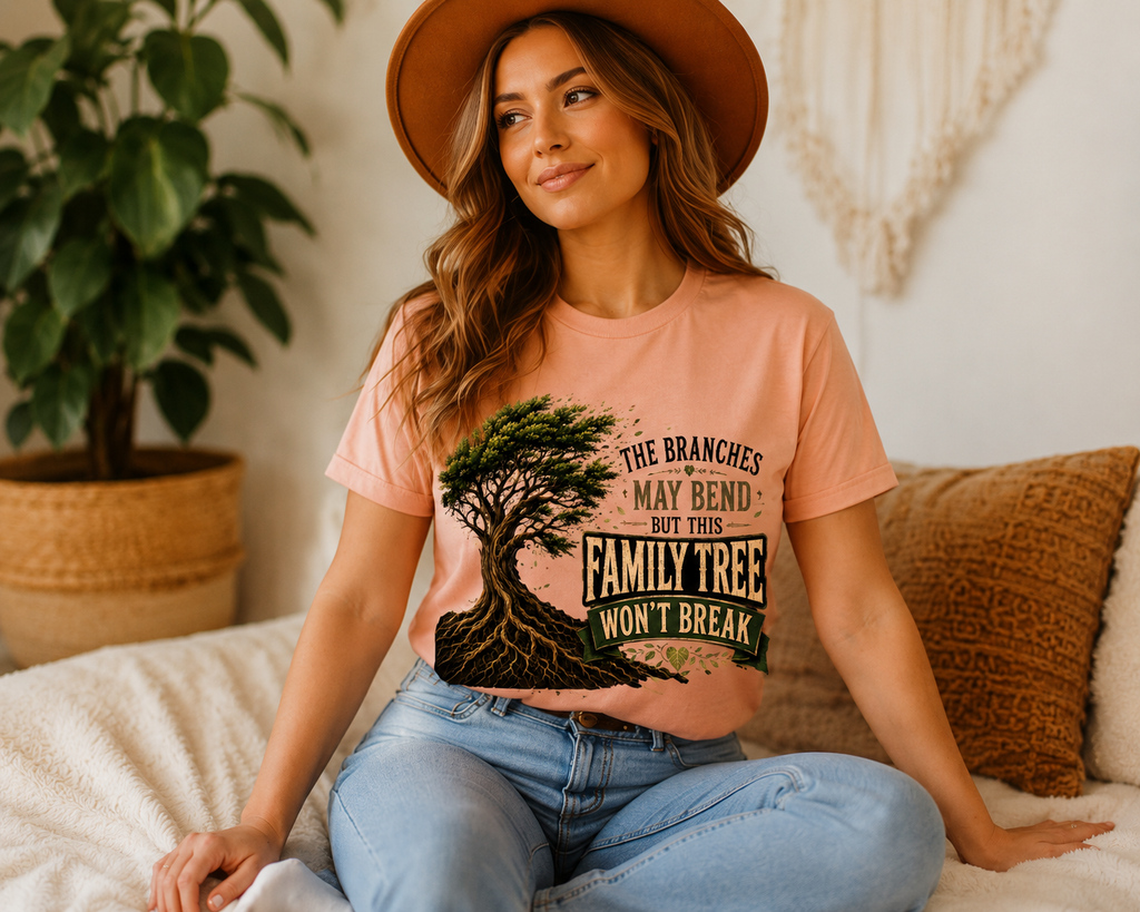 Family Tree Rooted boho generations grandma grandpa unisex graphic tee