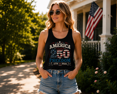 America 250 tank top 250 Years of Freedom patriotic 4th of July tank