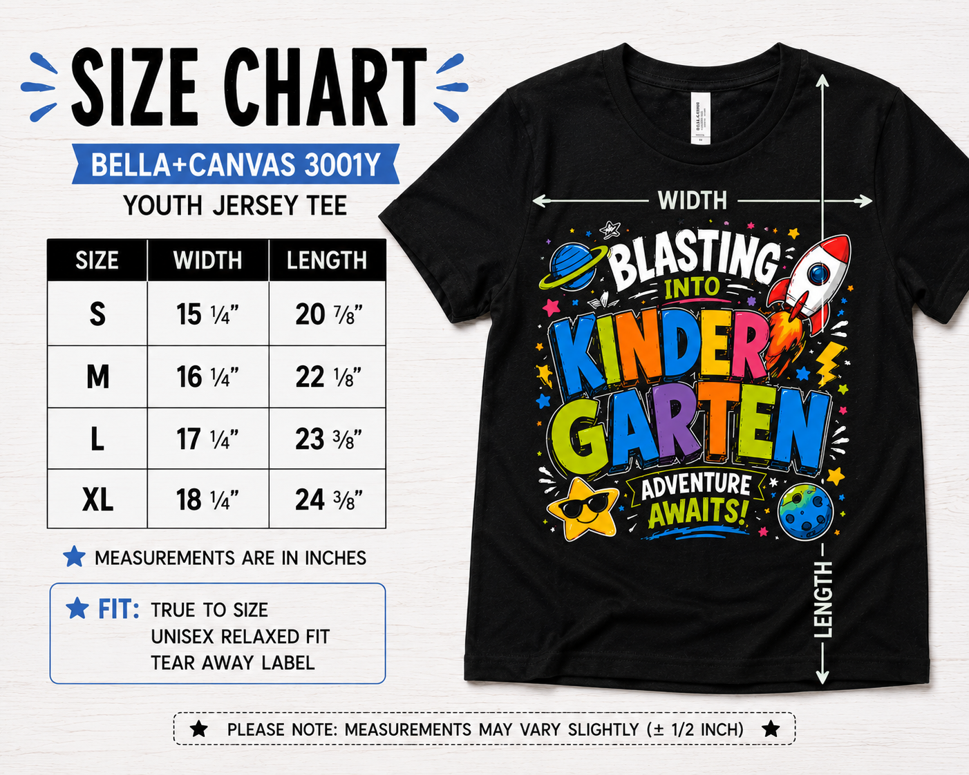 Blasting Into Kindergarten rocket ship kids back-to-school t-shirt