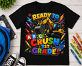 Ready to Crush 1st Grade excavator construction Class of 2038 kids back-to-school tee