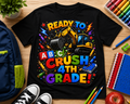 Ready to Crush 4th Grade excavator construction Class of 2035 kids back-to-school tee