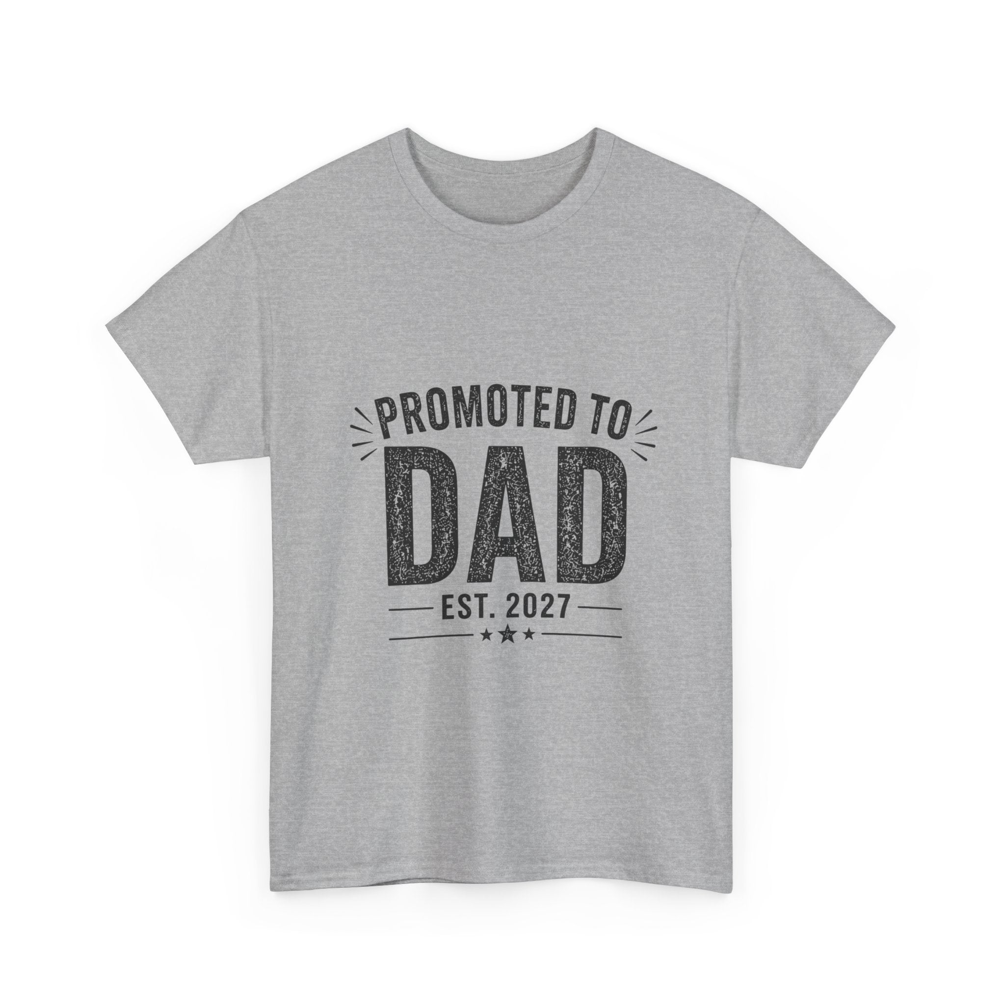 Promoted to Dad EST 2027 T-Shirt | New Dad & Father's Day Gift