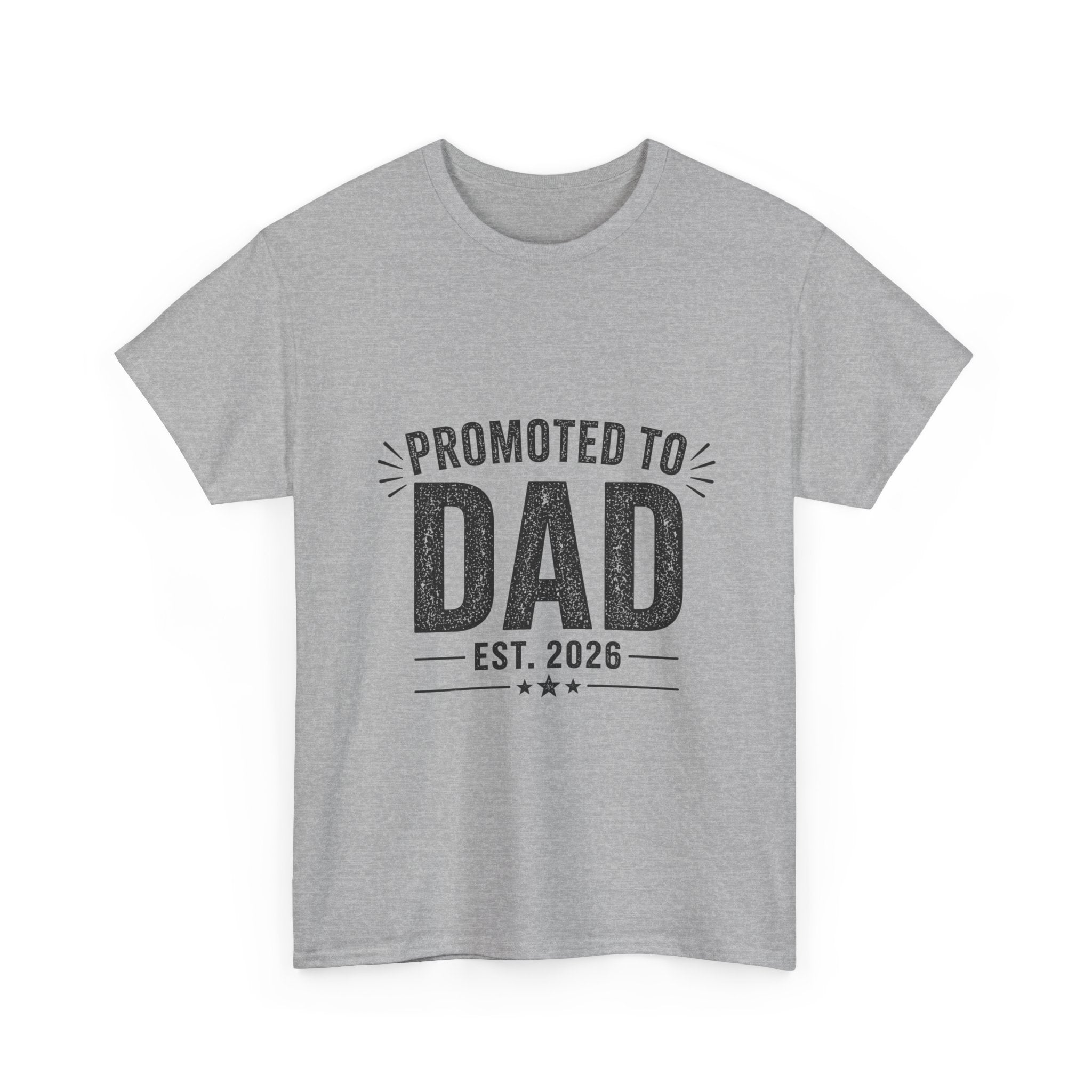 Promoted to Dad EST 2026 T-Shirt | New Dad & Father's Day Gift