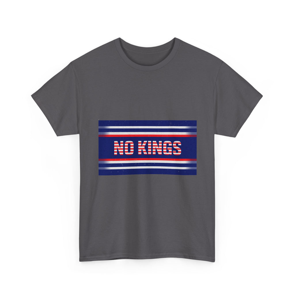 No Kings Shirt, Retro Graphic Tee, Patriotic Protest Shirt, Vintage Style T-Shirt, Independence Statement Tee, Unisex Graphic Tee