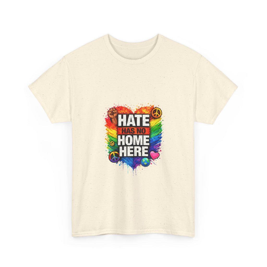 Hate Has No Home Here Shirt, LGBTQ Ally Pride Tee, Anti Hate Equality T-Shirt, Inclusive Kindness Protest Shirt, Rainbow Unity Graphic Tee