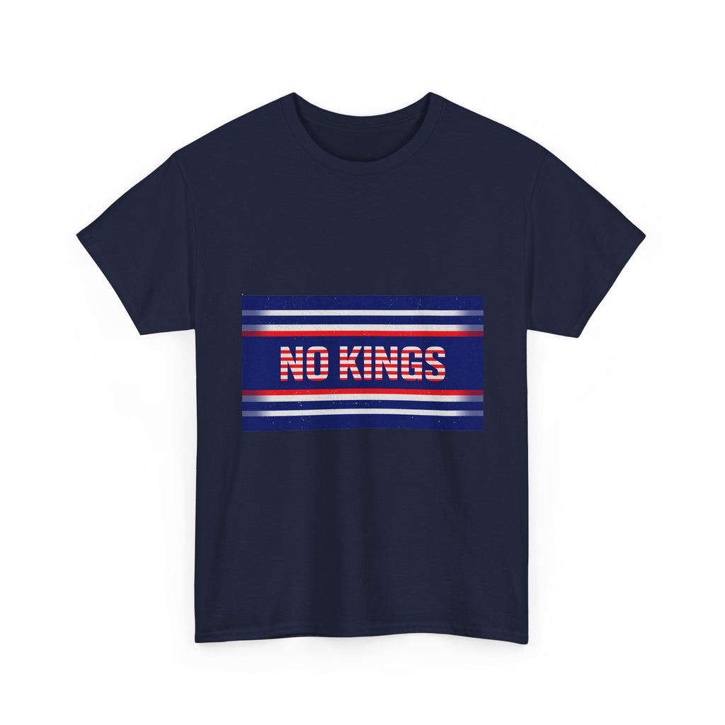No Kings Shirt, Retro Graphic Tee, Patriotic Protest Shirt, Vintage Style T-Shirt, Independence Statement Tee, Unisex Graphic Tee